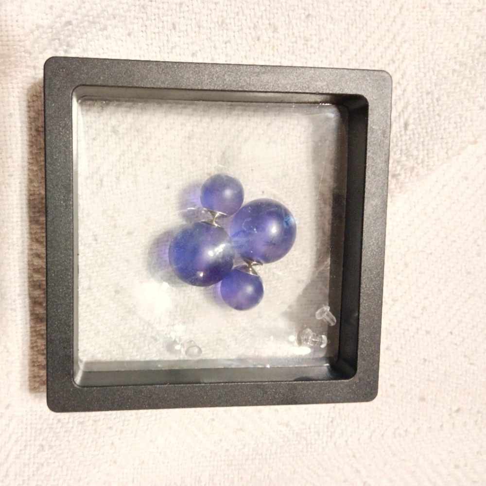 Dina double stud earrings